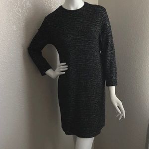 Topshop marbled black & grey dress